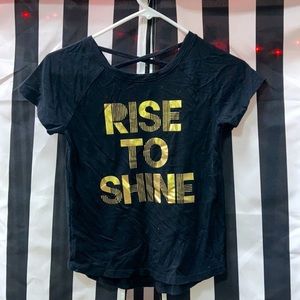 Black short sleeve t-shirt